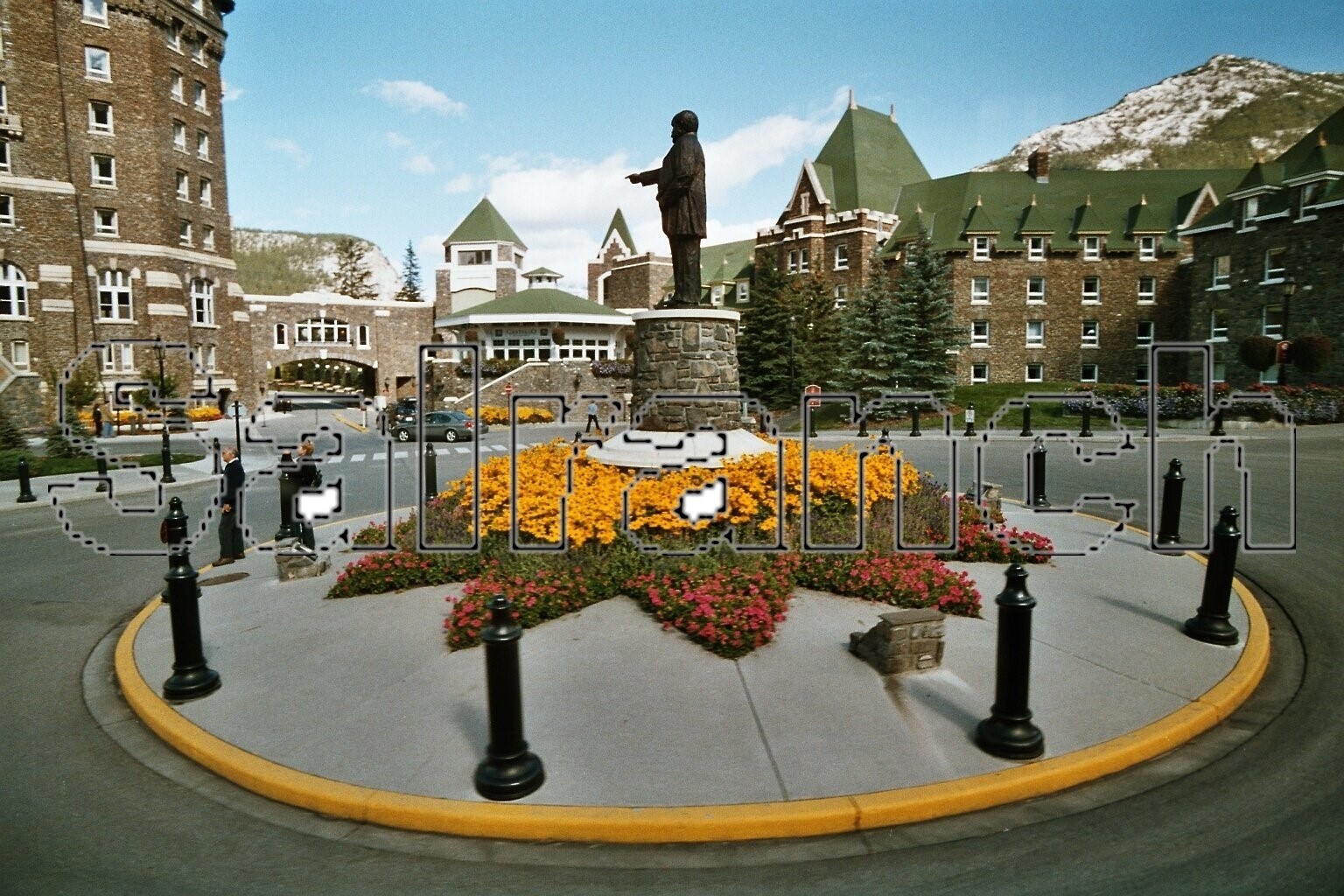 Kreisel beim Banff Springs Hotel in Banff
